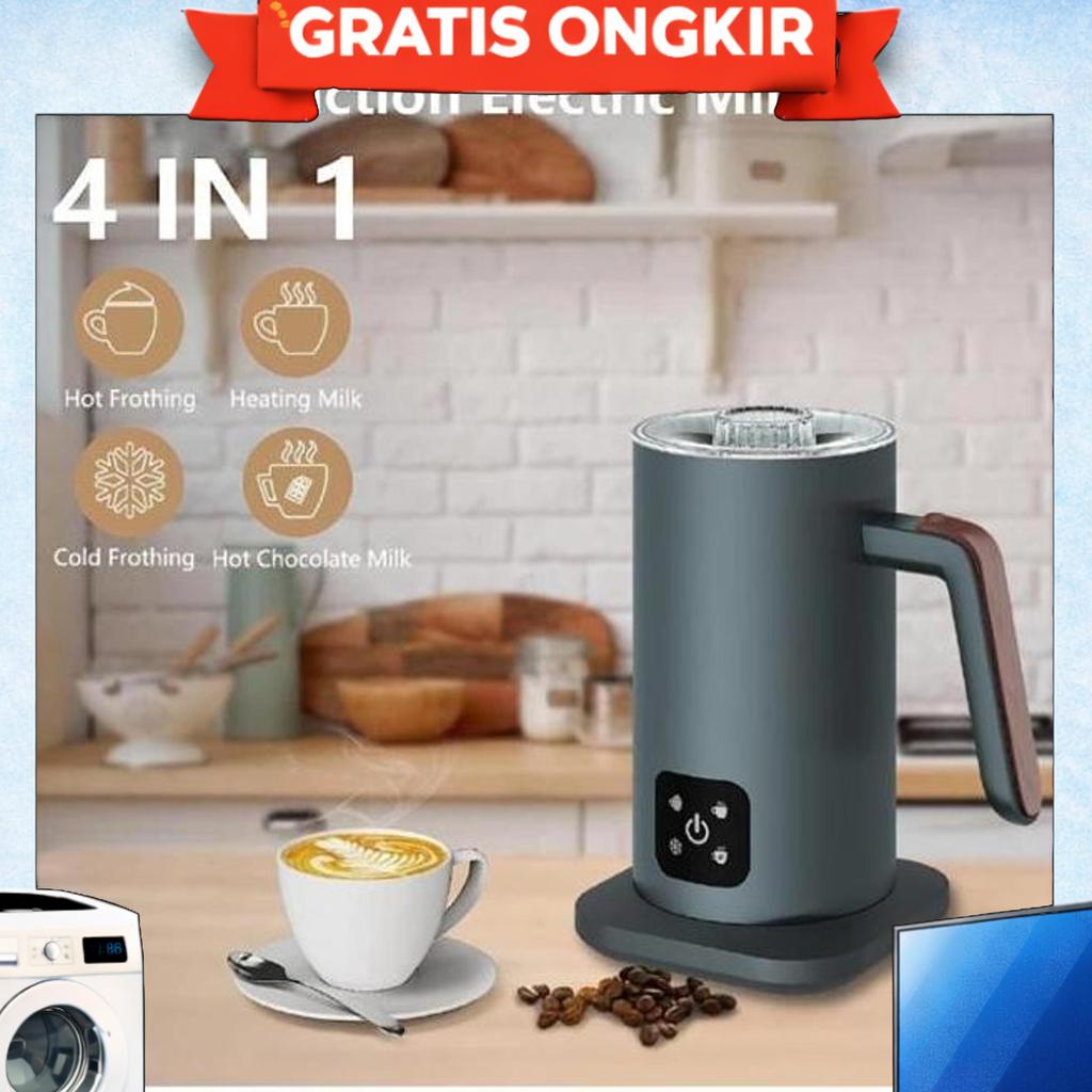 Milk Frother Steamer Susu Elektrik Otomatis Panas Dingin 350Ml Mf350