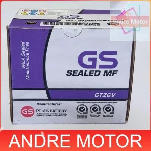 AKI/ACCU KERING MOTOR GS ASTRA ORI GTZ6V