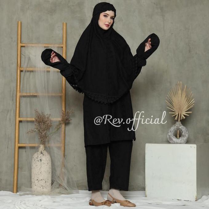 DB234 >> Busana Umroh Wanita Setelan Lengkap Perlengkapan Umroh wanita