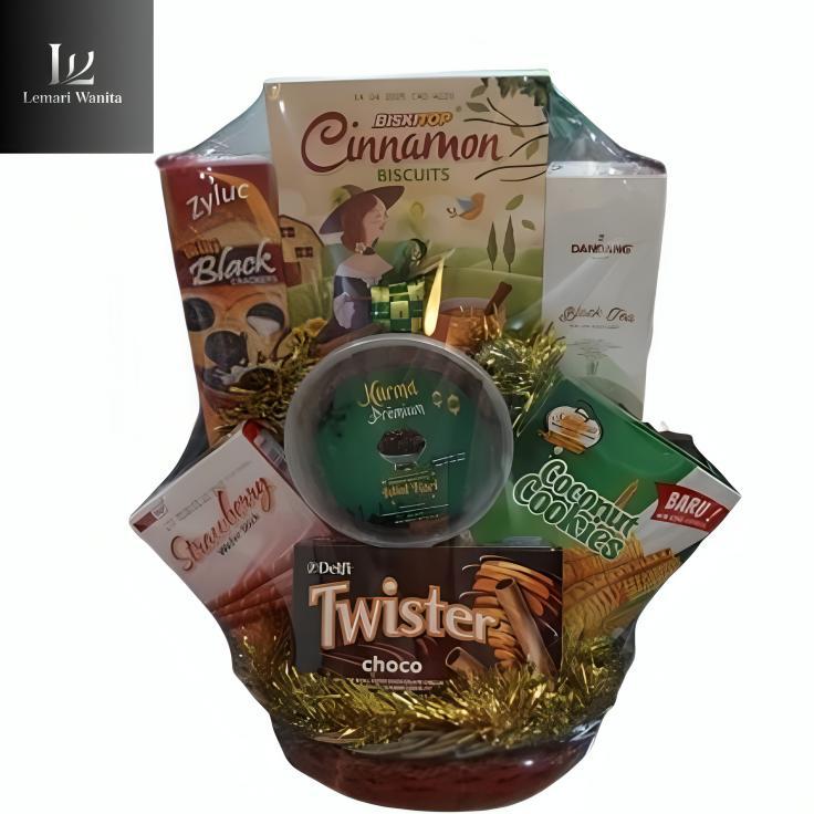 PARCEL LEBARAN MAKANAN RINGAN (12) HAMPERS MURAH MERIAH