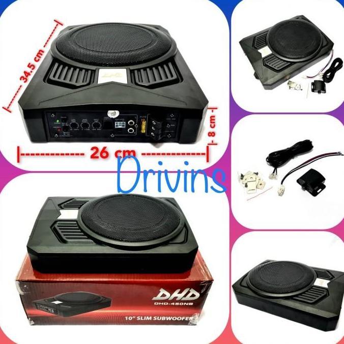 SUBWOOFER SUBWOFER KOLONG / UNDERSEAT 10INCH DHD-450NB / DHD 450NB