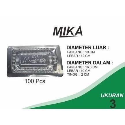 Mika Kue 3A - Mika Box 3A - Isi 100 Pcs