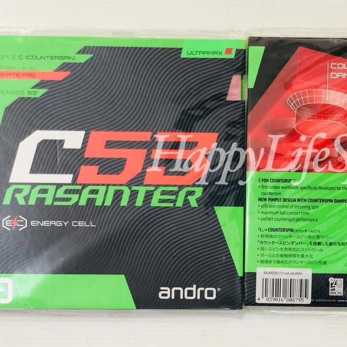 [ORIGINAL] Karet Pingpong Andro Rasanter C53 Counterspin