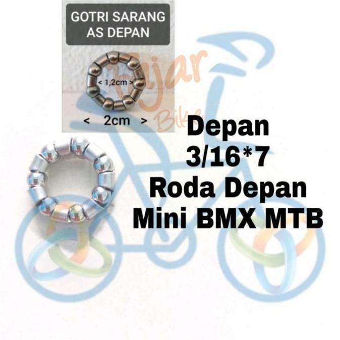 Murah Gotri / Pelor Sarang Sepeda / Laher / Laker / Hagel Muka / Depan, Setir / Fork, Belakang, Teng
