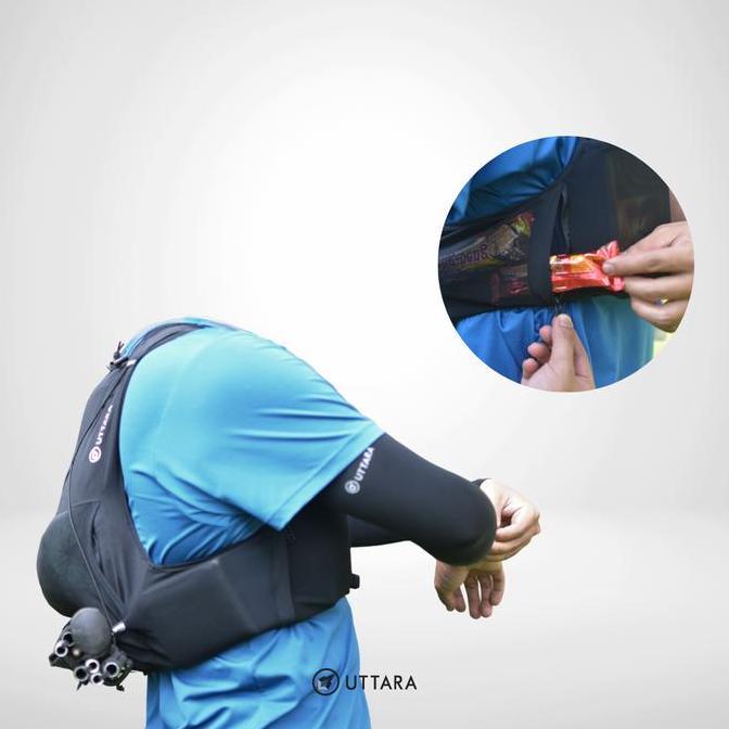 Uttara Trail Running Vest 7 lt - rompi/ tas lari Outdoor Sport Vest Lari Tas Muncak Tektokan