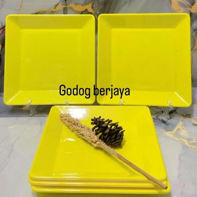 Piring Persegi Melamin Dinnerware 20 Cm Piring Melamin No.88 Piring Saji Persegi Piring Mie