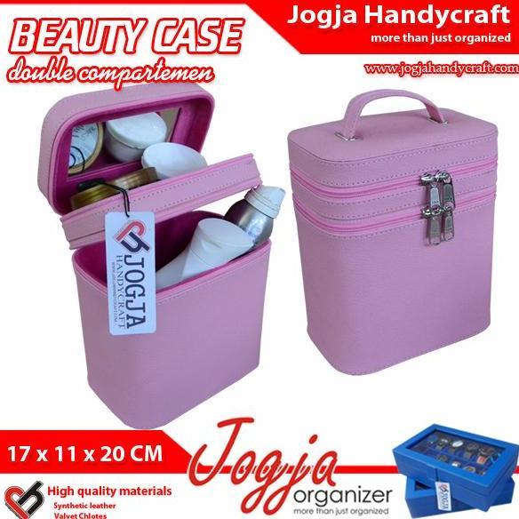Box Make Up / Kotak Make Up / Tempat Make Up / Beauty Case Pink