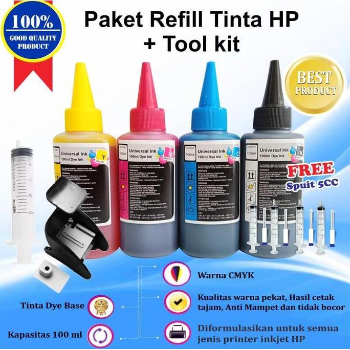 Paket Refill Tinta Printer HP Refill 802 803 680 60 61 703 704 678 46