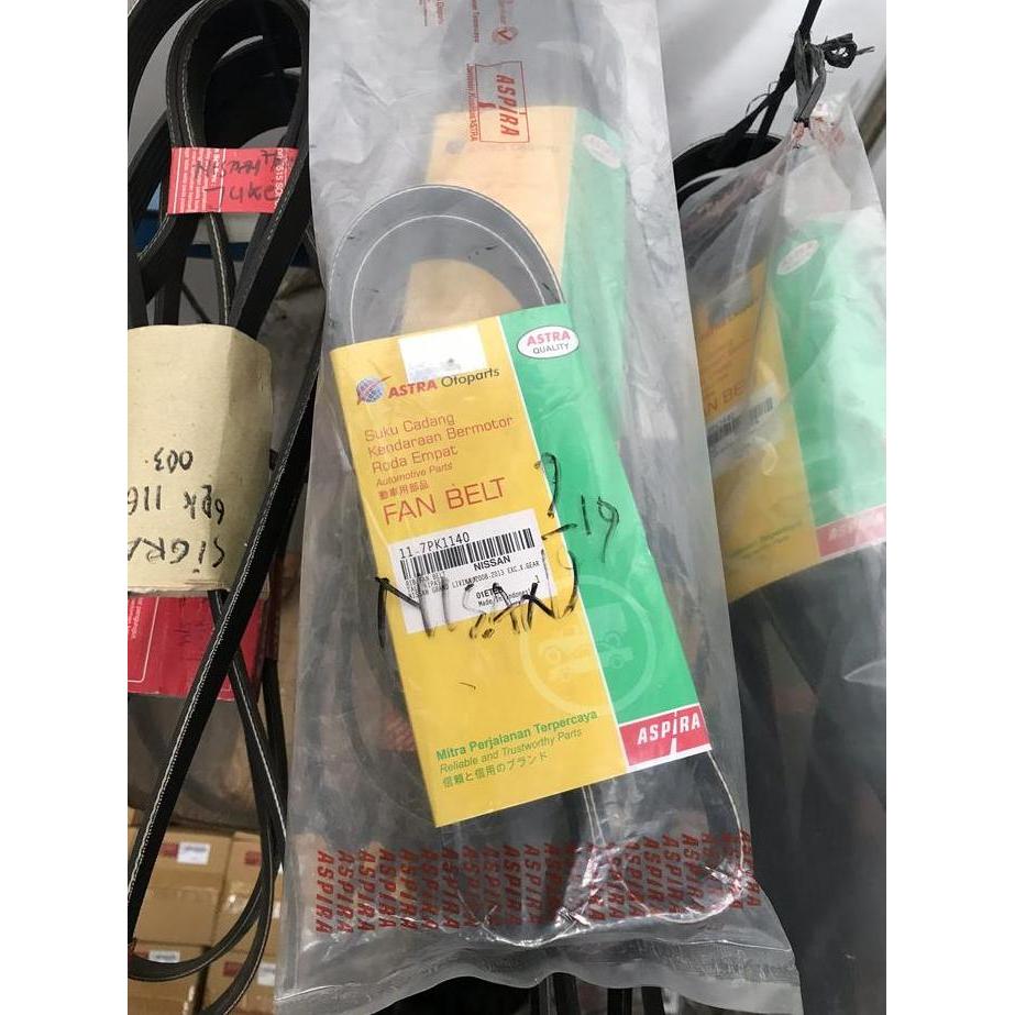 Promo Tali Kipas / Fan Belt Grand Livina (2008-2013) ASPIRA ORI 11-7PK1140 Diskon