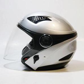 Helm Zeus 610 replika nolan - silver abu