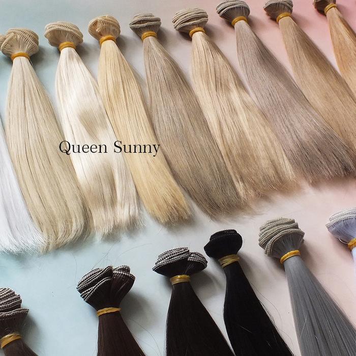 (Promo) Doll Hair Wig Rambut Palsu Lurus Ukuran 20*100Cm Diy Boneka Sd Bjd Doll Hair Wefts 20Cm Best