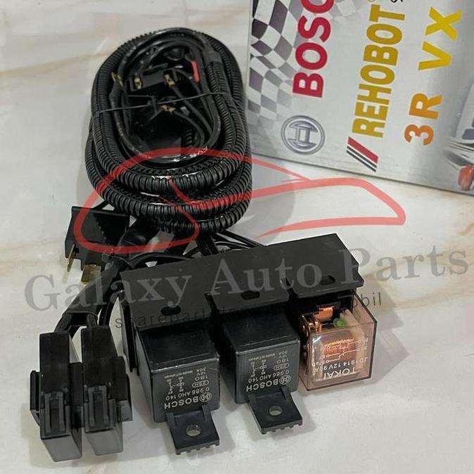 Promo Cable kabel set 3 relay lampu mobil bosch rehobot bagus tipe VX Diskon