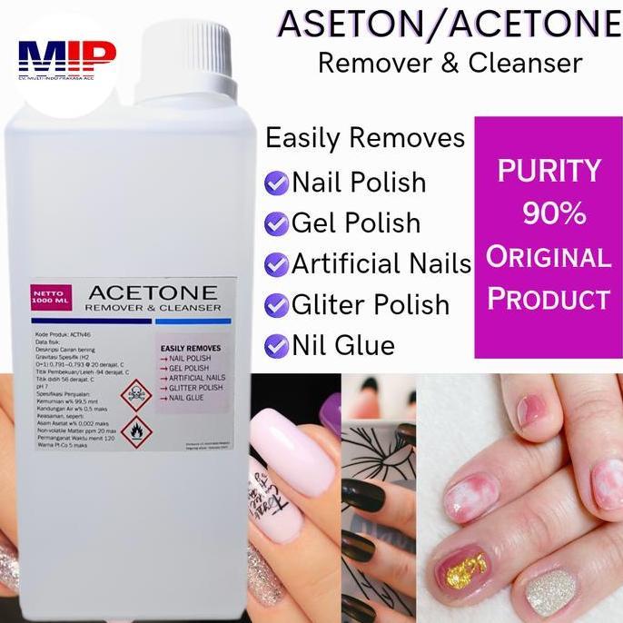TERBARU Aseton acetone pembersih kutek - Acetone - 1 liter