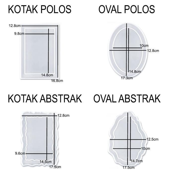 (Diskon) Cetakan Resin Pigura Bingkai Foto Photo Frame Mold Silicone Silikon Bestseller
