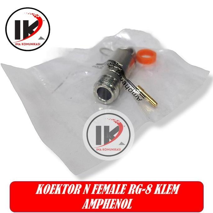 Konektor N Female Rg-8 Klem Amphenol