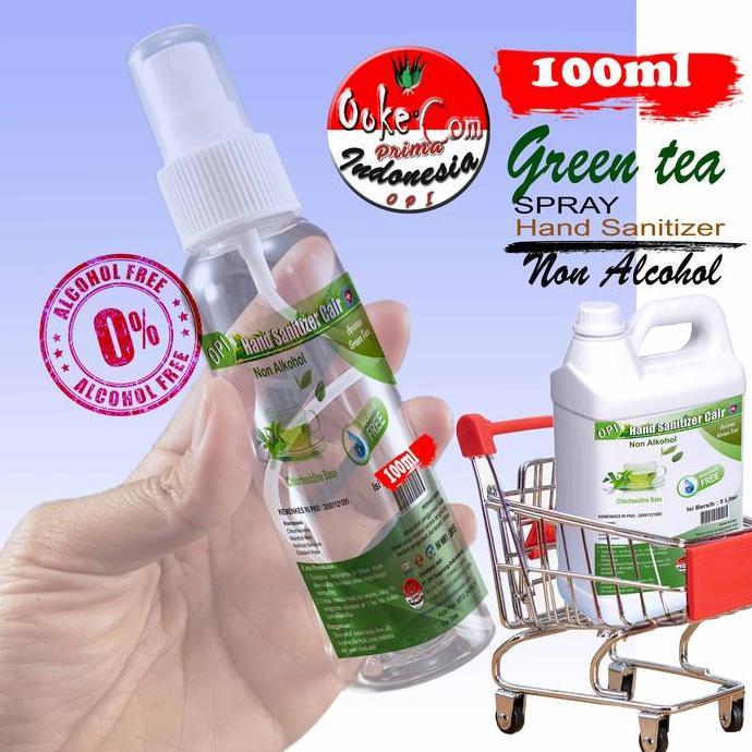 Littlehand- Opi Hand Sanitizer Green Tea Wangi Desa Varian 5L Cair Alkohol Base Dan Non Alkohol Deng
