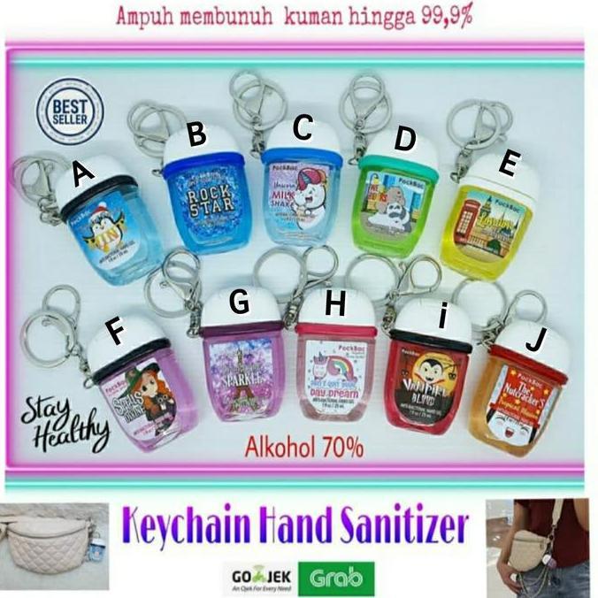 Littlehand- Hand Sanitizer Pockbac / Gantungan Tas Dan Hand Sanitizer Pockbac