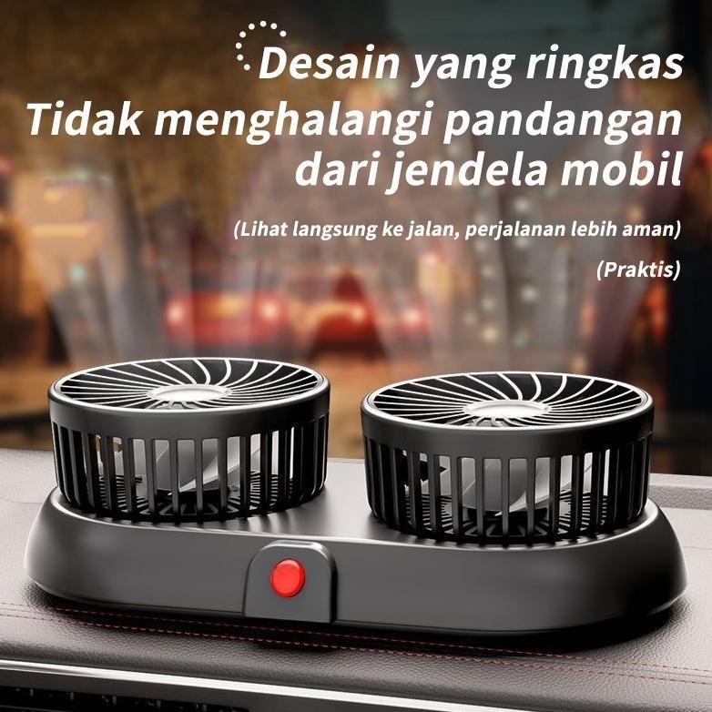 BIG PROMO [Versi Terbaru] Kipas angin Mobil 24 Volt/12 untuk truk Penyimpanan yang dapat dilipat Kip