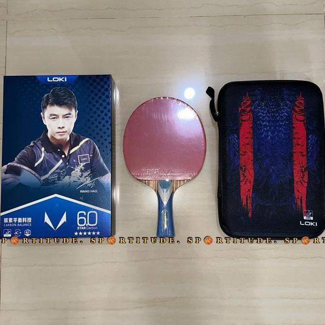 TERMURAH - Bet Tenis Meja Bet Pingpong Bat Pingpong LOKI 6star Carbon Original