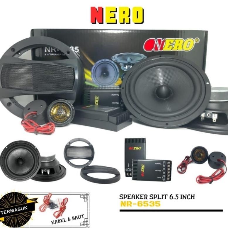 CUCI GUDANG Speaker Split 2way Nero Audio
