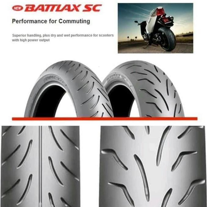 Terlaris Ban Battlax Sc Bridgestone 120/70-13 Dan 140/70-13 Yamaha Nmax