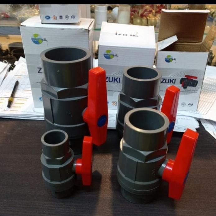 Stop kran ball valve pvc 4 inch / keran air