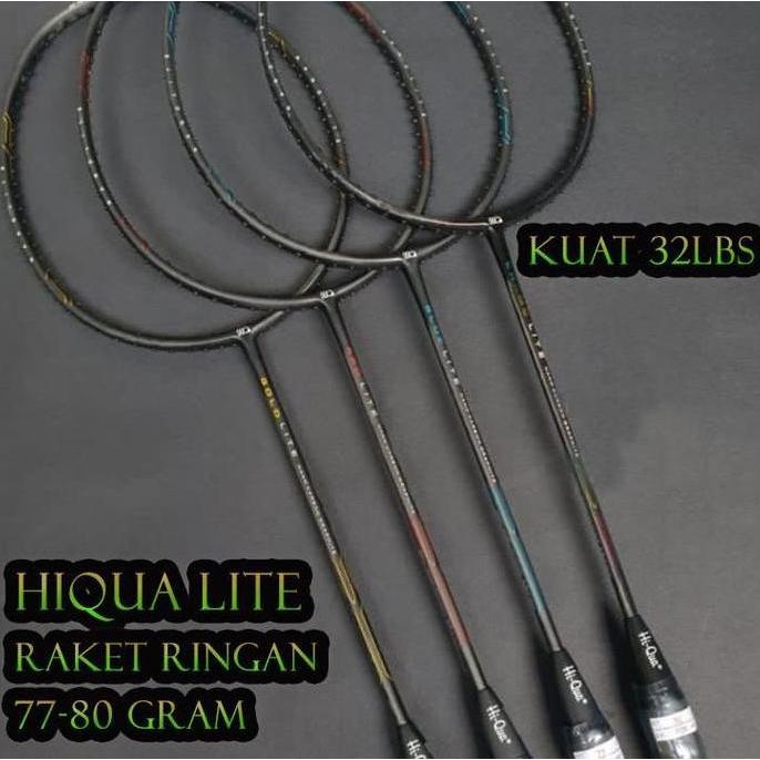 Raket Badminton HIQUA HI-QUA LITE GOLD/CHAMO/BLUE/RED LITE RINGAN 5U
