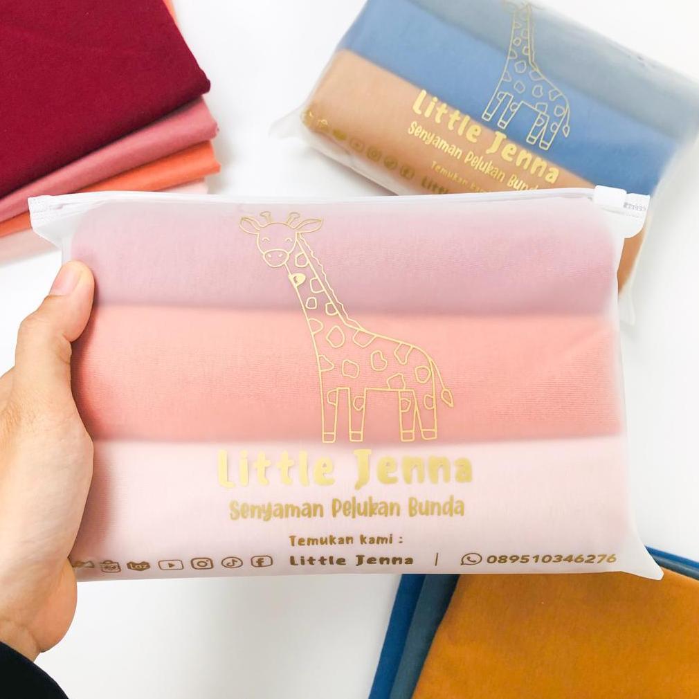 NEW LITTLE JENNA - Bedong Bayi Premium New Born Swaddle 3in1 (1 SET isi 3pcs) Earthtone Series Baby 