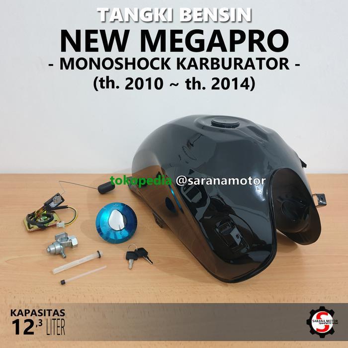 Tangki Bensin Honda Megapro Mono Karburator Hitam Biru Merah Putih Redi Stock Epoxy Tebal Berkwalita