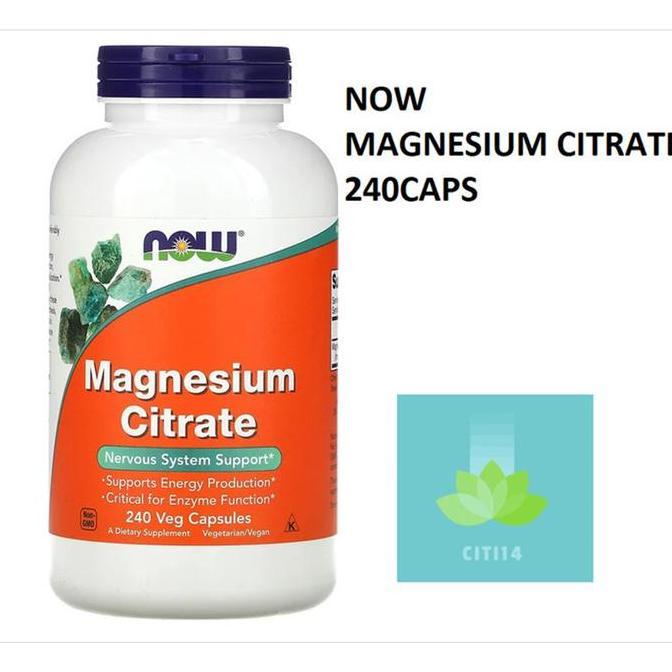Vitafix- Now Foods Magnesium Citrate 400Mg Magnesium 400 Mg 120 Caps