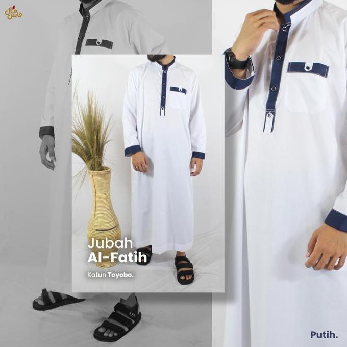 Jubah Pria Jubah Muslim Pria Lengan Panjang Jubah Gamis WS