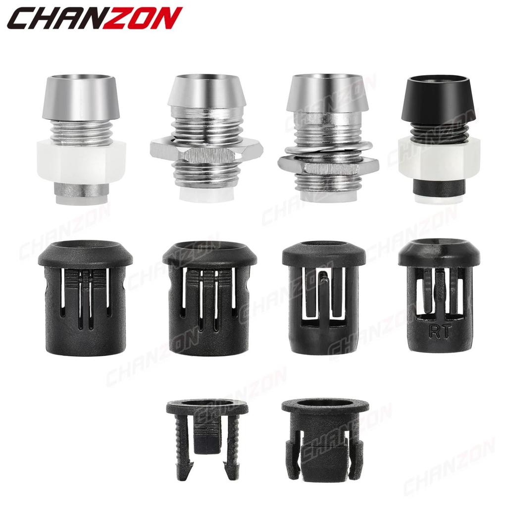 3mm 5mm 8mm 10mm LED Holder Socket Clip Bezel Light Emitting Diode Lamp Base Cover Metal Chrome Plas