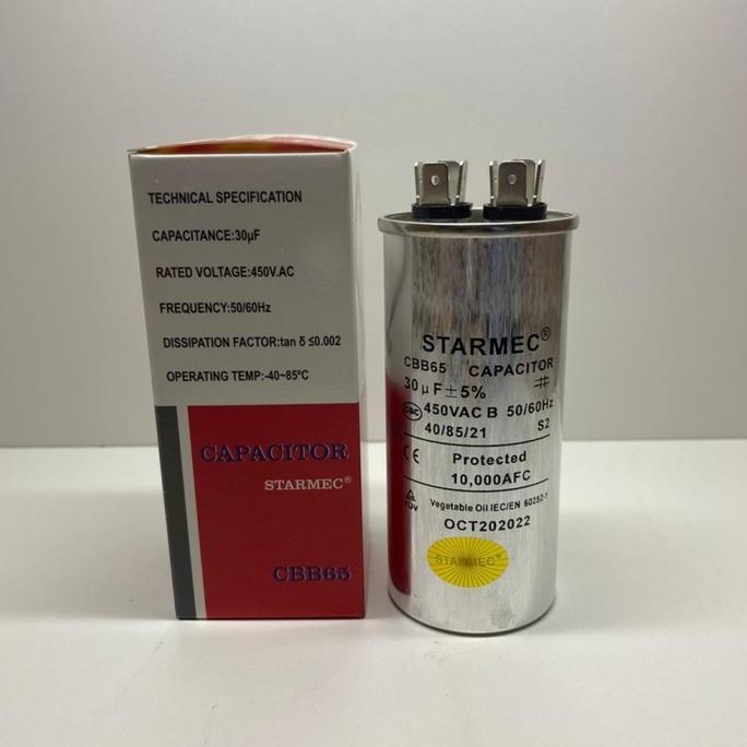 Kapasitor Ac 30Uf Capasitor Ac 30 Uf 450Vac Starmec Best Quality