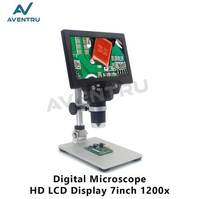 VERBENA Digital Microscope 7 inch HD LCD display electron microscope 1200X