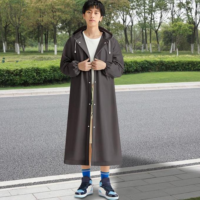 Termurah / Hot Sale Adult Long Raincoat Reusab Waterproof Rain Coat Windproof