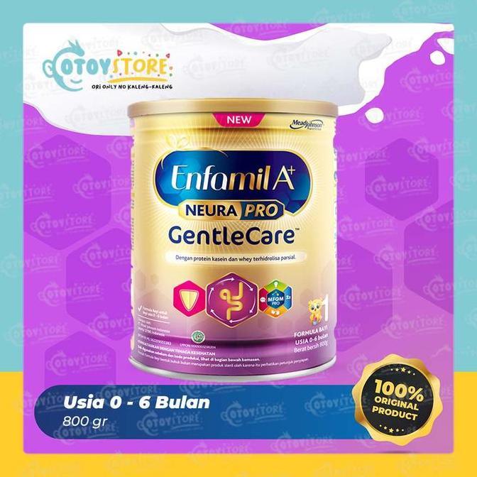 Sandmilk- Enfamil A+ Gentle Care ( 0- 6 Bulan ) 800 Gram