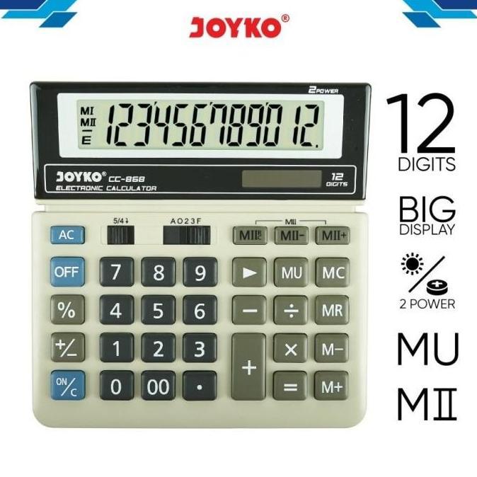 Troffice- Calculator / Kalkulator Besar - Joyko Cc-868 / Cc-868Ch Original 
