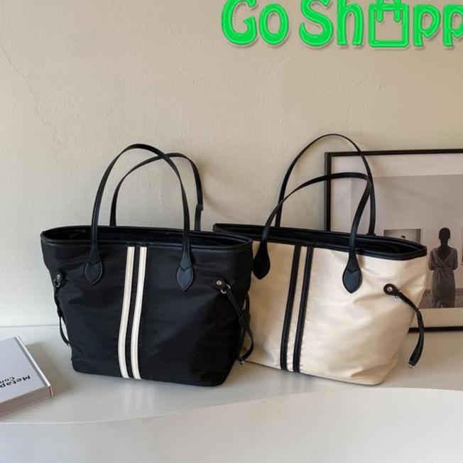 Tas Tote Bag Nylon Besar Wanita Fashion Korea Te13