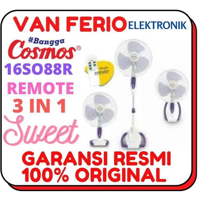 COSMOS Kipas Angin 16 Inch 3 in 1 with Remote - 16SO88R