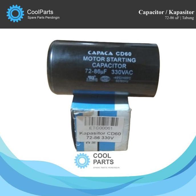 Kapasitor Starting / Capacitor Kulkas 72-86 Uf Murah