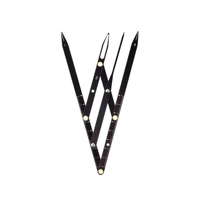 SOORIM Pengukur Alis Pengukuran Alis Penggaris Alis Sulam Penggaris Alis Stainless