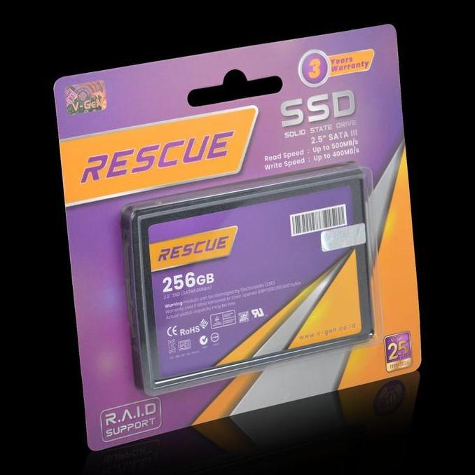 TERMURAH - SSD VGEN 256 GB SATA3 / SSD V-GeN 256GB RESCUE SATA III / V GeN SSD