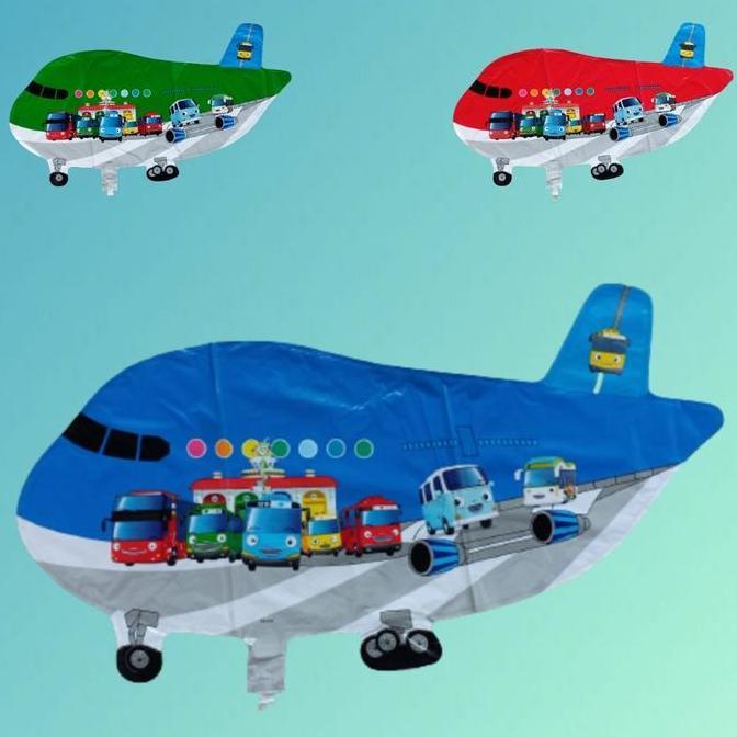 Pesawat Tayo (Balon gas/ balon terbang/ Balon karakter)