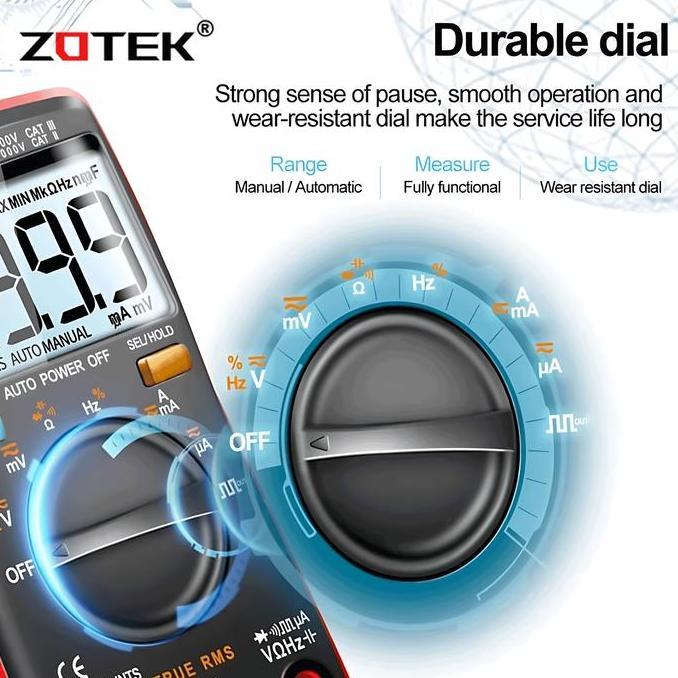 Indusprik- Avometer Digital Zotek Zt109 / Multitester Digital Zt109 Original