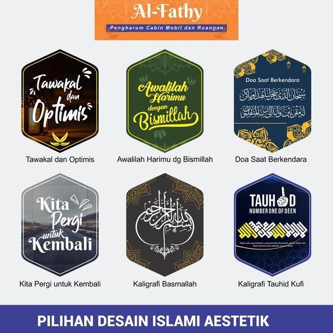 Parfum Mobil Aroma Premium Pewangi Dan Pengharum Desain Islami