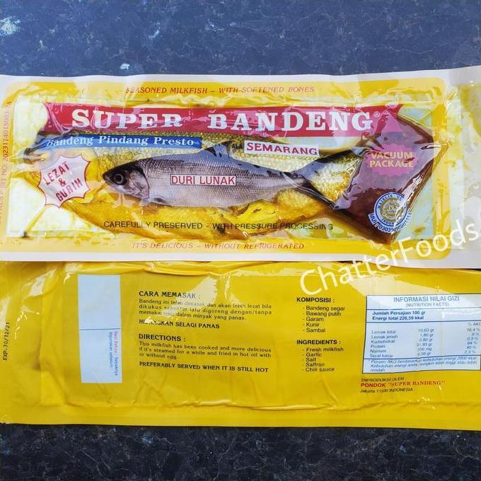 Fnbb- Super Bandeng Presto Khas Semarang / Ikan Bandeng Duri Lunak Halal / Bandeng Pindang Presto Va
