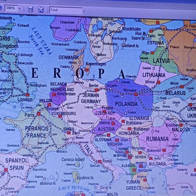 peta dunia besar peta dinding uk 180 x 120