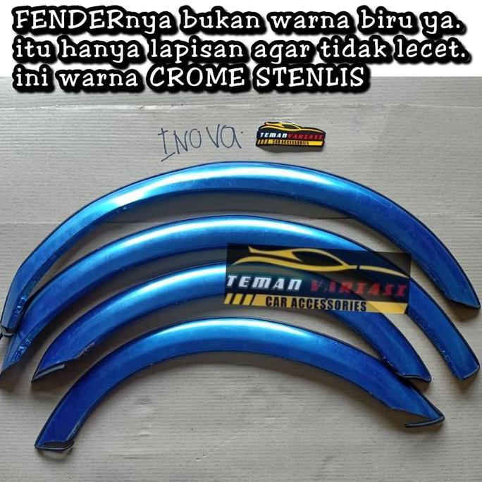 FENDER TRIM LIST LIS ATAS BAN MOBIL INNOVA INOVA STENLISS CROME RESTOCK!