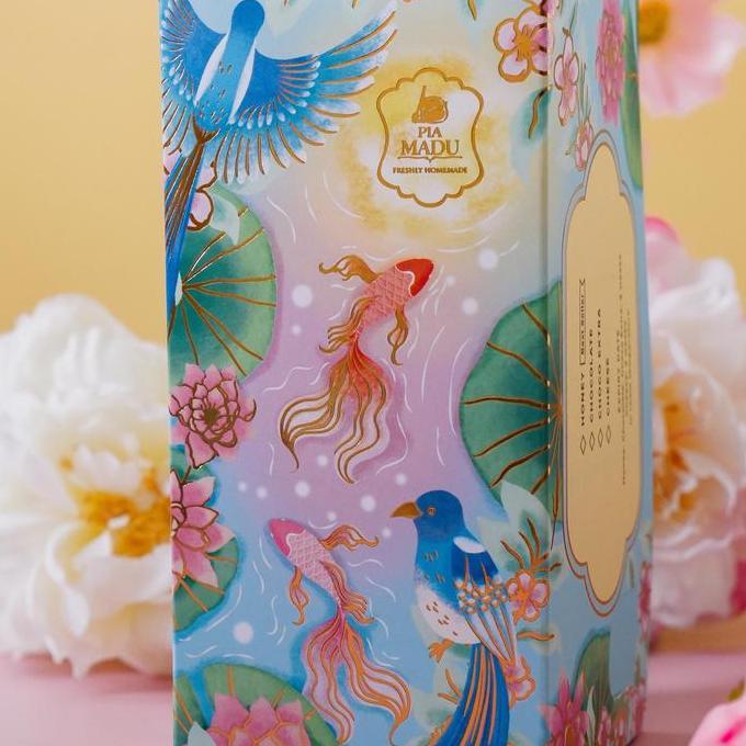 Fnbb- Pia Madu Chinese New Year Hamper - Lucky Box (Isi 6 Pcs Pia)