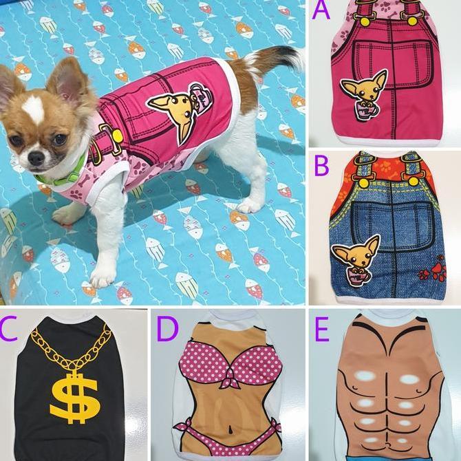Willipic- [Satuan] Baju Doggie Untuk Anjing Kecil Chihuahua Pomeranian